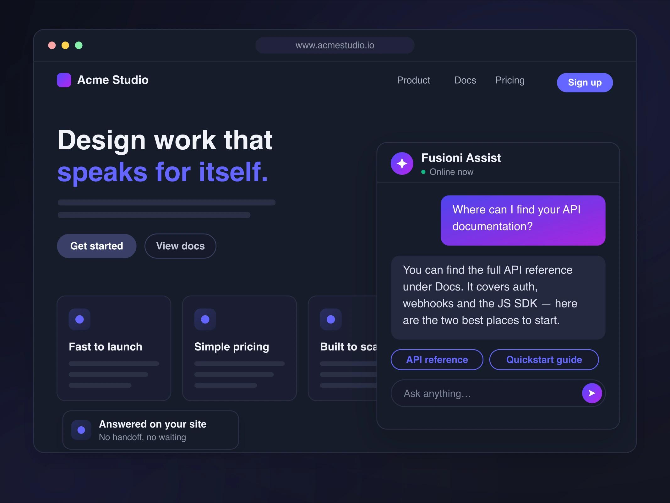 Fusioni Site Assist
