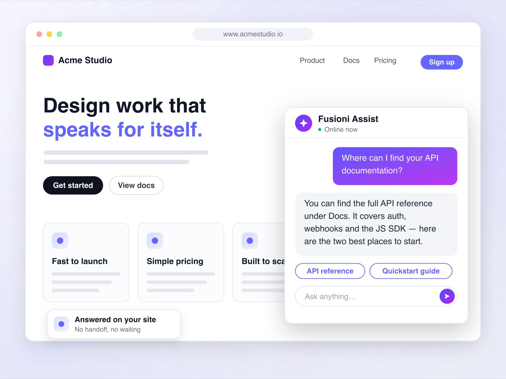 Fusioni Site Assist